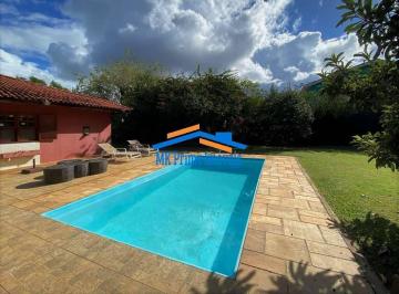 Casa · 285m² · 3 Quartos · 4 Vagas · Chác Vale do Rio Cotia - TÉRREA, 3 suítes, lote plano, piscina e gourmet!