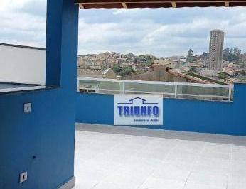 f04c500b9c538fa1fae2ae289757b8d370ebb23b · Cobertura com 2 dormitórios à venda, 72 m² por R$ 340.000,00 - Jardim Teles de Menezes - Santo André