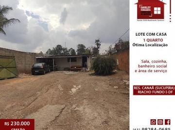 Terreno de 1 quarto, Riacho Fundo · Lote 400m² c/Casa Condomínio Canaã Sucupira Riacho Fundo I