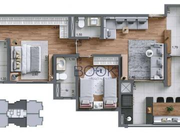 Planta - 71 m² · Oportunidade - Living Infinity - 71 m² - Chácara Santo Antônio