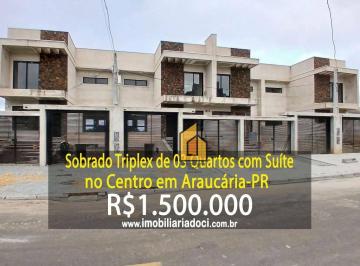 5b99b55d74fc56521153e71ca32750f64ecaf580 · Sobrado triplex de 03 Quartos no Centro em Araucária-PR - A venda por R$1.500.000