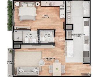 307.jpg · Apartamento, 1 dormitórios, 70.32 m², em Centro
