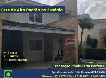 Casa de 5 quartos, Eusébio · Casa de Cinema em Condomínio no Eusébio/CE