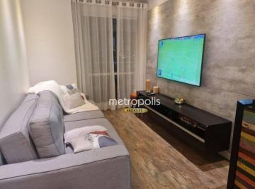 Sala dois ambientes · Apartamento com 2 dormitórios para alugar, 75 m² por R$ 4.996,00/mês - Barcelona - São Caetano do Su