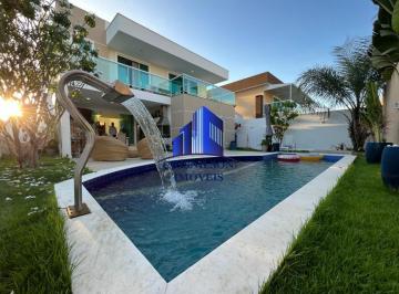 Foto 08 · CASA À VENDA ALPHAVILLE LITORAL NORTE I R$ 2.250.000,00, PISCINA, ÁREA GOURMET, 4 SUÍTES!