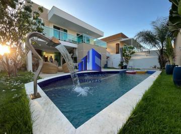 Foto 08 · CASA À VENDA ALPHAVILLE LITORAL NORTE I R$ 2.250.000,00, PISCINA, ÁREA GOURMET, 4 SUÍTES!