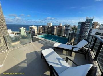 Foto 01 · Com ambientes amplos e modernos essa cobertura duplex com três suítes vista mar a venda em Armação