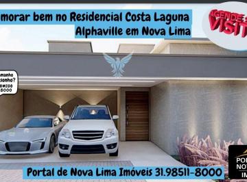 Foto 01 · Casa nova a venda em Nova Lima, Casa Linear com 4 quartos