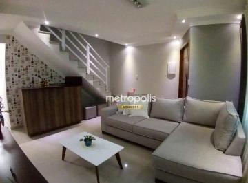 Sala dois ambientes · Sobrado à venda, 125 m² por R$ 734.000,00 - Parque João Ramalho - Santo André/SP