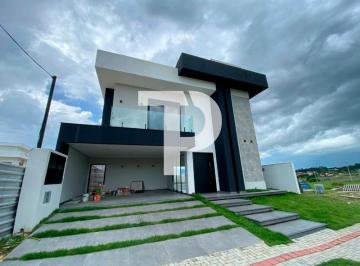 Fachada · Casa de luxo em condomínio: 4 quartos, 3 suítes, 2 salas, 5 banheiros, 4 vagas, 290m² em Resende-RJ,