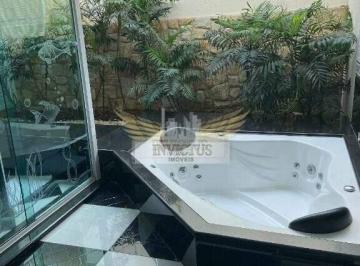 Casa · 438m² · 3 Quartos · 10 Vagas · Sobrado de Alto Padrão com 3 Suítes para Comprar, 480m² - Bairro Jardim, Santo André/SP. 