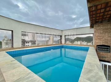 290175881ccf953b77bbacf38e4fb704ffeb4456 · Cobertura no Guarujá, Astúrias, com Varanda e Piscina com Vista Mar, 3 Quartos.