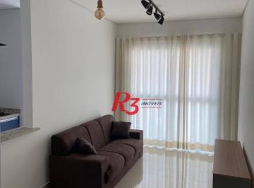 8ef42b10f1a355985348b126a21baac247e57c13 · Apartamento com 1 dormitório para alugar, 54 m² por R$ 3.600,00/mês - José Menino - Santos/SP