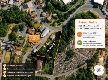 c3b92e6947bc9391db2daca2a613e9e7eaf156cd · Terreno Comercial ou Residencial à venda, 4.487 m² por R$ 2.500.000 - Bairro Velha - Blumenau/SC