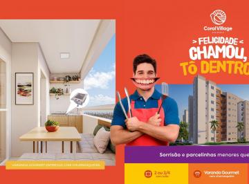 Apartamento de 3 quartos, Barra dos Coqueiros · Apartamento com Varanda Gourmet e Churrasqueira, Condomínio Coral Village 3/4*