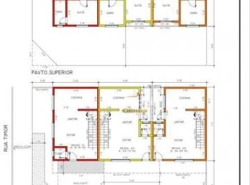 Projeto · Sobrado à venda, 100 m² por R$ 534.000,00 - Parque Oratório - Santo André/SP