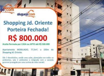 d9855259b60700cfeae6f94fe9ad95ed1f7ebd7f · Apartamento com 3 dormitórios à venda, 75 m² por R$ 800.000,00 - Jardim Oriente - São José dos Campo
