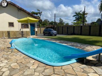 Foto 01 · Casa lote inteiro 3 quartos com piscina a venda Itanhaém, São Paulo, bairro Gaivotas, sendo 1 dos q