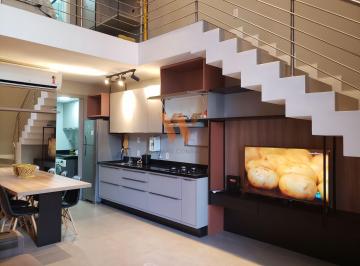 Apartamento · 57m² · 1 Quarto · 1 Vaga · LOFT DUPLEX MOBILIADO NOVO com 53m² à VENDA em Jurerê - Florianópolis/SC!