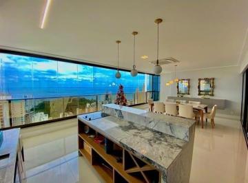 Foto 01 · Apartamento alto luxo, 305m², fino acamento, 4/4, mobiliado, vista mar, dependência, varanda gourmet