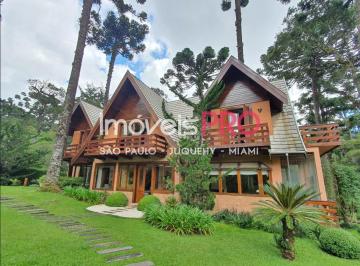 Casa · 454m² · 6 Quartos · 10 Vagas · Sobrado, Recanto das Araucárias - Campos do Jordão