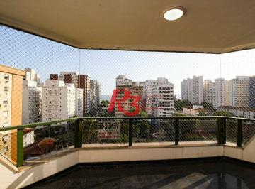 b77b12d62b5b1456150752617f0c596e56915cf2 · Apartamento, 400 m² - venda por R$ 3.500.000,00 ou aluguel por R$ 17.000,00/mês - Embaré - Santos/SP