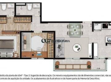 Apartamento · 63m² · 2 Quartos · 1 Vaga · Linda Cobertura para Venda 63m²