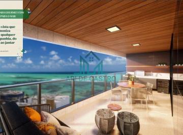 Apartamento · 153m² · 4 Quartos · 3 Vagas · Apartamento à Venda - Edf Caravaggio: 4 Suítes Alto Padrão, Varanda - na 1ª Quadra da Praia de Jatiú
