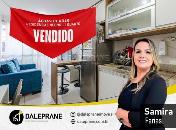 Apartamento de 1 quarto, Águas Claras · Avenida das Araucárias - Residencial Blend - 01 Qto - Andar alto e mobiliado
