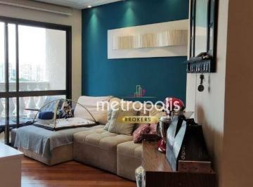 Sala · Apartamento com 2 dormitórios à venda, 75 m² por R$ 775.000,00 - Santo Antônio - São Caetano do Sul/