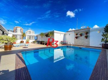 92c7d7b8f5b6ac7dcdf10a5f661089483bc88880 · Cobertura à venda, 540 m² por R$ 4.400.000,00 - Ponta da Praia - Santos/SP