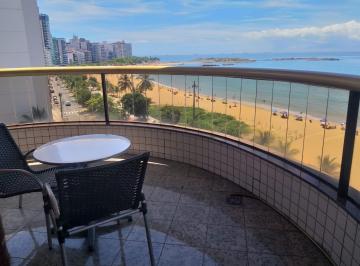 vista da varanda frontal · Flat Quality Suites frente mar, esquina e nascente, mobiliado, a.útil 110 m2 c/ gar
