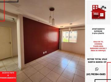 Apartamento de 3 quartos, Santa Maria · Apartamento Superior 3 qts c/Suíte Qd. 101 SetorTotal Ville-DF