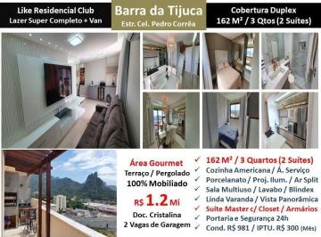 Apartamento de 3 quartos, Rio de Janeiro · COBERTURA A VENDA NA BARRA DA TIJUCA COND LIKE