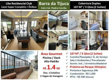 Apartamento de 3 quartos, Rio de Janeiro · COBERTURA A VENDA NO COND. LIKE NA REGIÃO OLÍMPICA DA BARRA