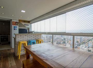Varanda Gourmet · Belíssimo apartamento à venda no condomínio Traços da Cidade no Embaré em Santos