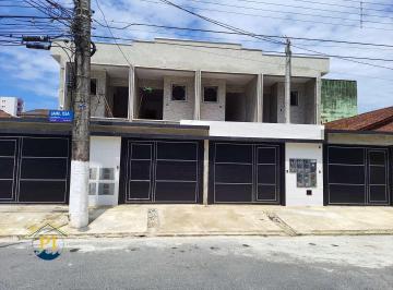 Casa · 104m² · 2 Quartos · 1 Vaga · Sobrado com 2 dorms, Caiçara, Praia Grande - R$ 460 mil, Cod: 1666