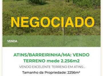 Terreno , Barreirinhas · ATINS / BARREIRINHAS: VENDO TERRENO C/ 2.256,00m2 na SEDE