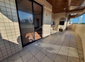 Apartamento · 110m² · 3 Quartos · 1 Vaga · Apartamento no FORTE, 2 suítes, terraço gourmet, piscina, confira na imobiliária em Praia Grande.