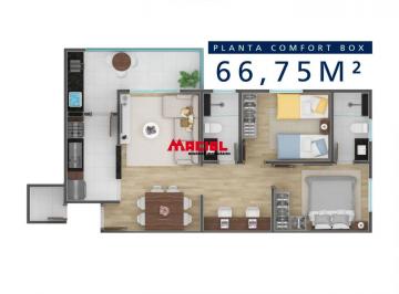 Apartamento · 66m² · 2 Quartos · 1 Vaga · Apartamento Padrão em São José dos Campos