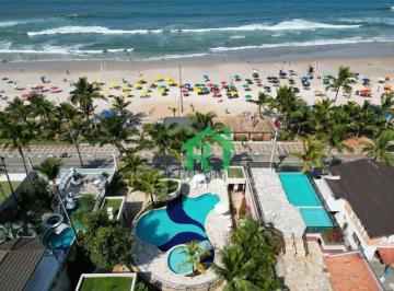 9bb96659366c0a56730cd7aa0bdc021f9e8ae54a · Apartamento pé na areia com 3 suítes, 2 vagas, área de lazer, Tombo - Guarujá/SP