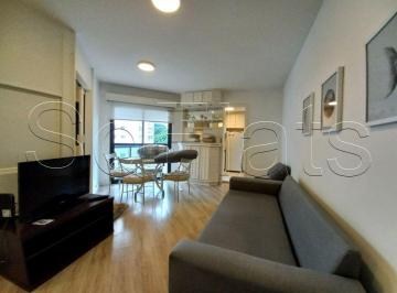 Apartamento · 56m² · 2 Quartos · 2 Vagas · Apartamento com 02 dormitórios mobiliado e com serviços nos Jardins