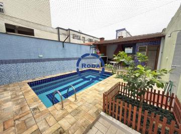 Casa · 168m² · 3 Quartos · 2 Vagas · Casa Sobreposta Baixa 3 Dormitórios, Piscina e Churrasqueira no Campo Grande - Santos SP
