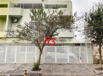 68b57e856843b7d910b115d2f54f87da41b0f6db · Sobrado com 3 dormitórios à venda, 89 m² por R$ 750.000,00 - Campo Grande - Santos/SP