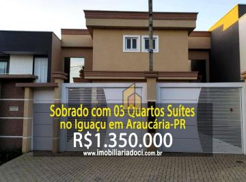 df8c08e1a05c617615a279d66c240176883201cd · Sobrado com 03 Quartos suítes no Iguaçu em Araucária-PR  - A venda por R$ 1.350.000,00