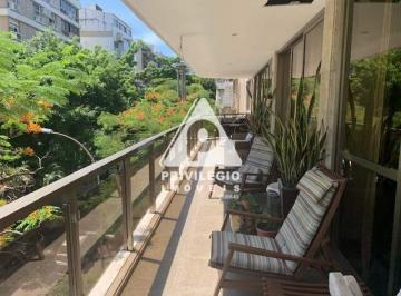 Varanda · Apartamento em Andar Privativo: 4 Quartos, 2 Suítes e 3 Vagas em Ipanema
