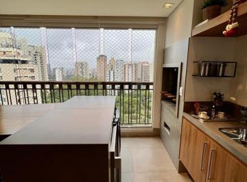 Terraço gourmet · Edifício Park Belle Vue / Lindo apartamento no Paraiso do Morumbi / Panamby