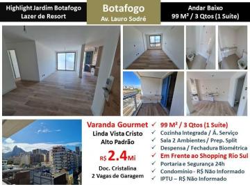 Apartamento de 3 quartos, Rio de Janeiro · APARTAMENTO COM 3 QUARTOS NO highlight jardim botafogo