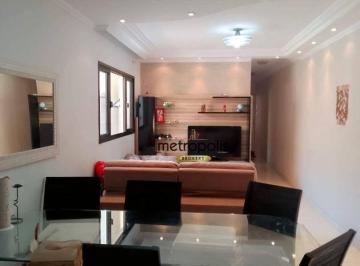 Sala · Apartamento Garden com 3 dormitórios à venda, 107 m² por R$ 460.000,00 - Vila Camilópolis - Santo An