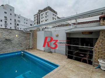864bbaa9551c86118f71cf65a04e98486856b221 · Casa com 3 dormitórios à venda, 307 m² por R$ 1.600.000,00 - Marapé - Santos/SP